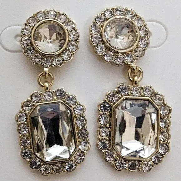 J.Crew Factory Crystal Drop Earrings - Picture 5 of 5